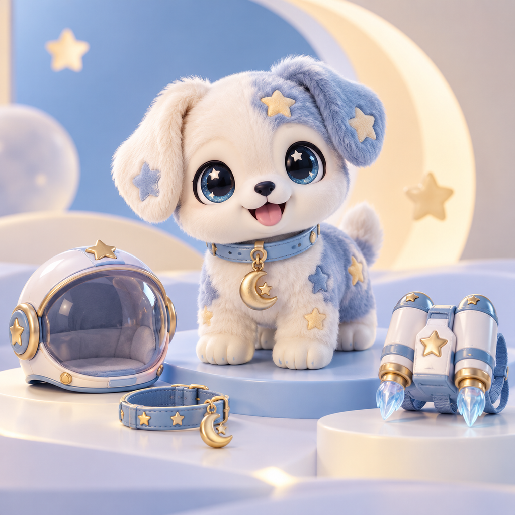 Starlight Puppy Space-Themed Doll with Astronaut Accessories